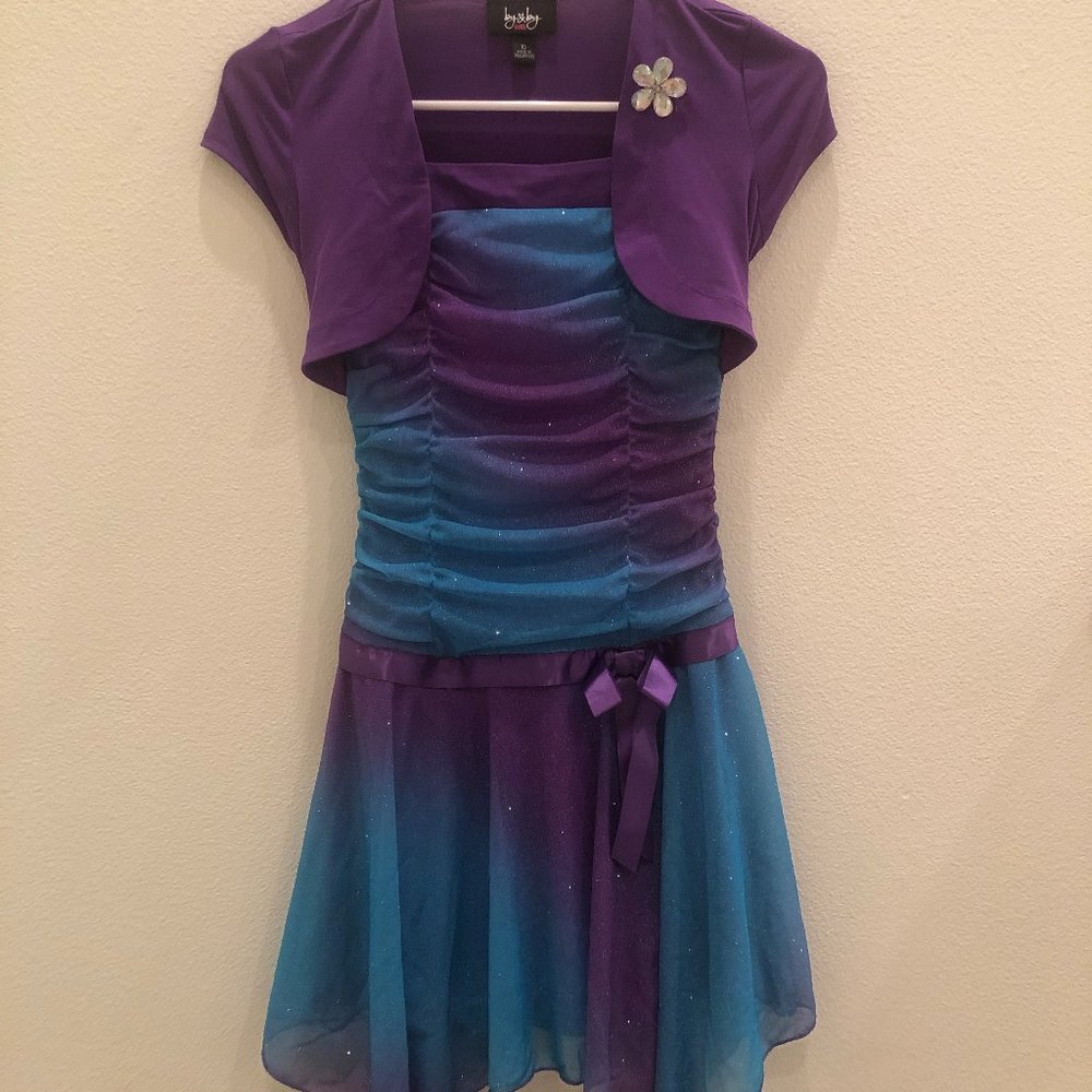 Girls Blue and Purple dress size 10
